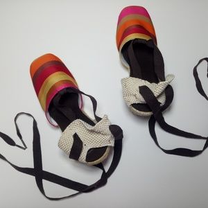 Circa Joan & David Wrap Around Wedge Sandals